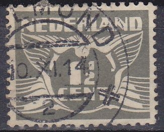 z vendido Holanda 1924-26 Scott 167 Sello º Gull Gaviota 1 1/2c Pays Bas Netherlands Holland Hollande Olanda